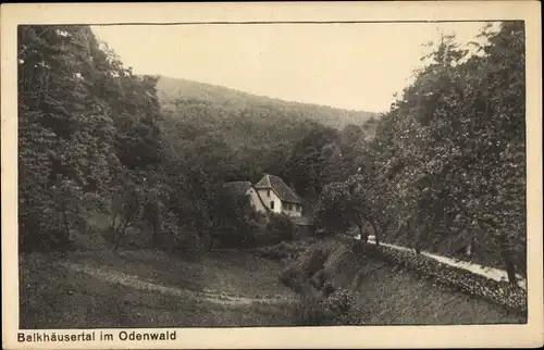 Ak Lautern Lautertal Odenwald, Balkhäusertal