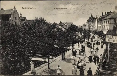 Ak Bad Wörishofen im Unterallgäu, Kurpromenade