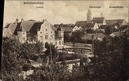 Ak Bad Wörishofen im Unterallgäu, Casino, Pfarrkirche, Klosterkirche