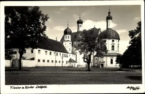 Foto Ak Klosterlechfeld in Schwaben, Kloster, Kirche