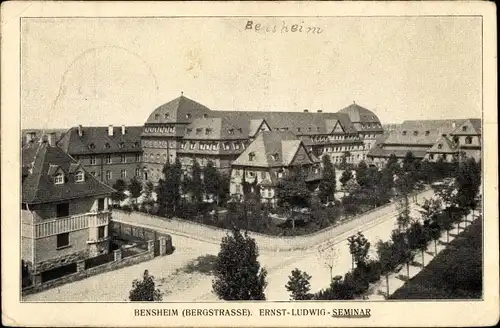 Ak Bensheim Bergstrasse, Ernst Ludwig Seminar