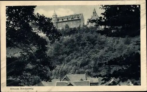 Ak Schönberg Bensheim an der Bergstraße, Schloss