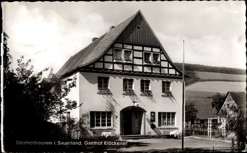 Ak Dörnholthausen Sundern im Sauerland, Gasthof Klöckener