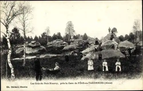 Ak Fère en Tardenois Aisne, Les Gres du Bois Mauroy, pres de la Gare