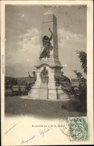 Ak Guise Aisne, Mausolee de J.B.A. Godin
