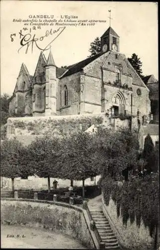 Ak Gandelu Aisne, L'Eglise, Ansicht der Kirche, An 1160