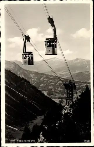 Ak Oberstdorf im Oberallgäu, Nebelhornseilbahn