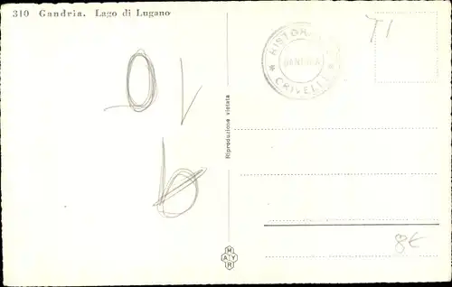 Ak Gandria Lago di Lugano Tessin Schweiz, Ristorante Crivelli