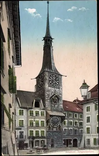 Ak Solothurn Stadt Schweiz, Zeitglockenturm
