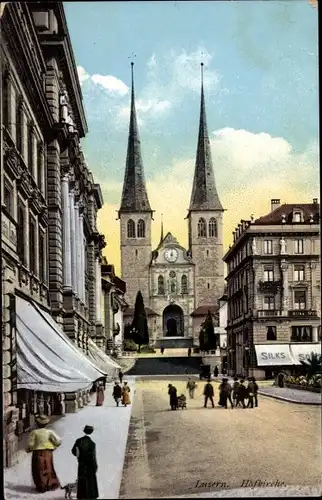 Ak Luzern Stadt Schweiz, Hofkirche