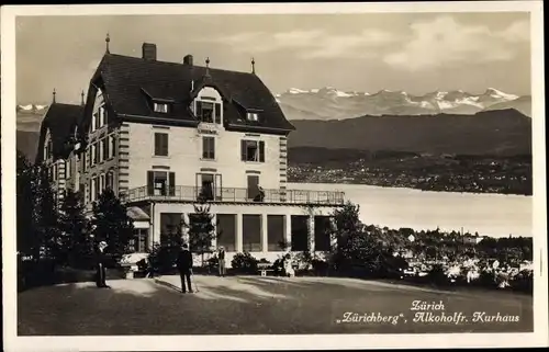 Ak Zürich Stadt Schweiz, Zürichberg, Alkoholfreies Kurhaus