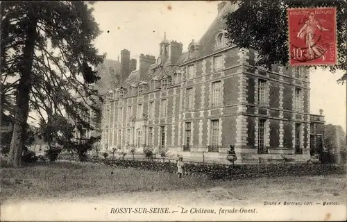 Ak Rosny sur Seine Yvelines, Le Chateau