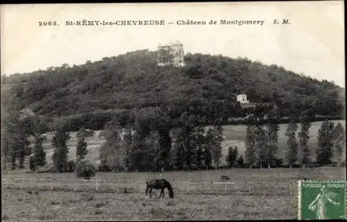 Ak Saint Rémy les Chevreuse Yvelines, Chateau de Montgomery