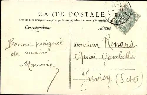 Ak Olivet Loiret, Le Loire en aval du Pont