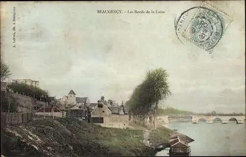 Ak Beaugency Loiret, Les Bords de la Loire