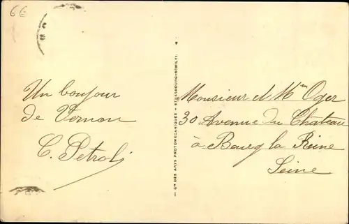 Ak Vernon Eure, La Seine, Vernonnet