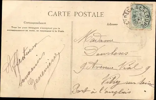 Ak Breteuil Eure, Vue sur l'Iton