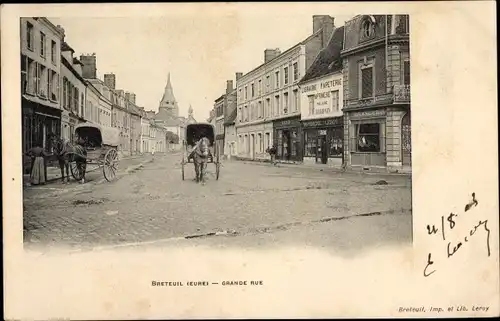 Ak Breteuil Eure, Grande Rue