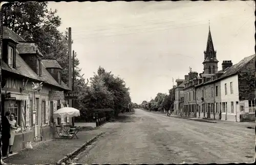 Ak Équemauville Calvados, Cafe Au Bon Accueil