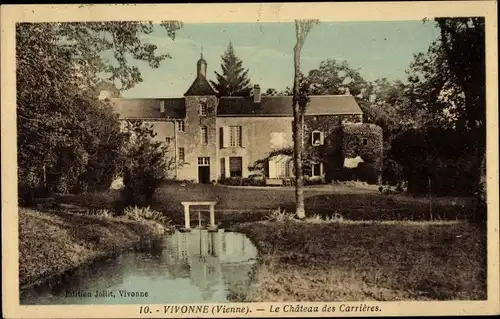 Ak Vivonne Vienne, Le Chateau des Carrieres