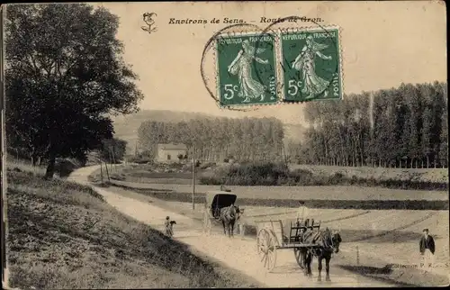 Ak Sens Yonne, Route de Gron