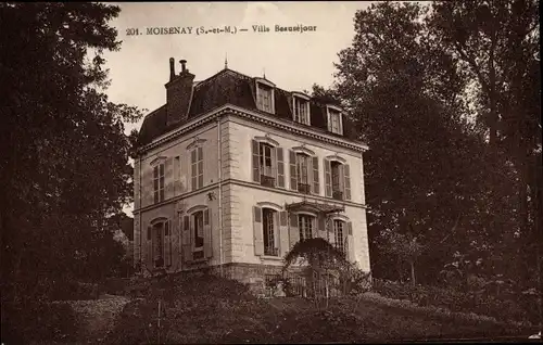 Ak Moisenay Seine et Marne, Villa Beausejour