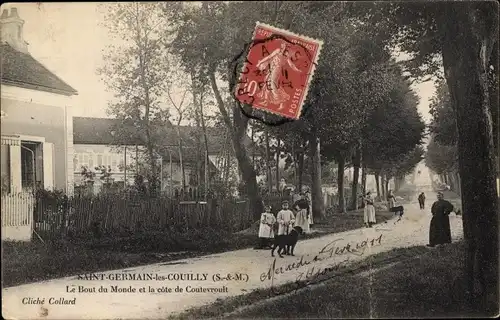 Ak Saint Germain les Couilly Seine et Marne, Le Bout du Monde, La Cote de Coutevroult