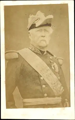 CdV Französischer Soldat, Dritte Republik, Uniform, Orden, Epaulette, Portrait