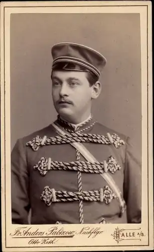 CdV Deutscher Soldat, Husarenuniform, Kaiserreich