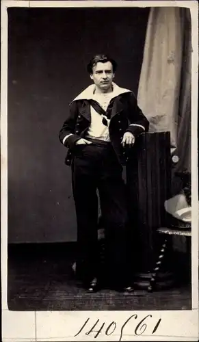 CdV Junge und Mann, Standportraits