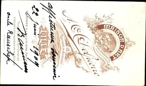 CdV Französischer Soldat, Dritte Republik, Uniform, Standportrait, Orden, Epaulette