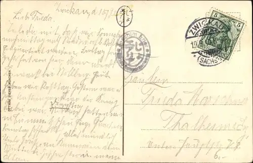 Ak Zwickau Sachsen, Hauptmarkt, Kutschen, Geschäfte