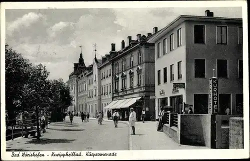 Ak Bad Wörishofen im Unterallgäu, Kneippheilbad, Kurpromenade