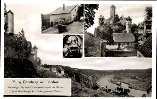 Ak Neckarzimmern Neckar, Burg Hornberg, Götz von Berlichingen