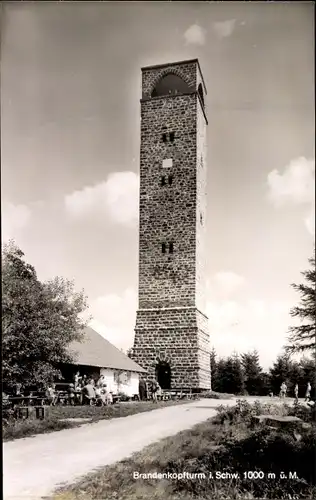 Ak Ottenhöfen im Schwarzwald, Brandenkopfturm mit Wirtschaft