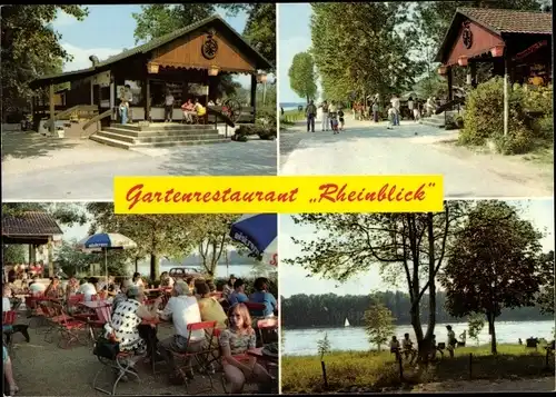 Ak Trebur am Rhein Hessen, Restaurant Rheinblick, Rheininsel Hohenaue