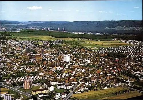 Ak Pfungstadt Hessen, Fliegeraufnahme vom Ort