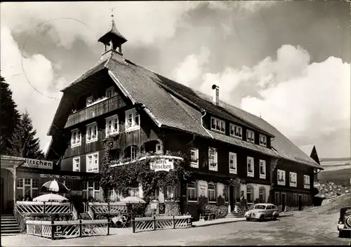 Ak Schönwald im Schwarzwald, Hotel Hirschen, Außenansicht