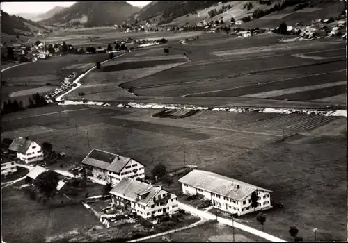 Ak Osterdorf Thalkirchdorf Oberstaufen im Allgäu, Fliegeraufnahme