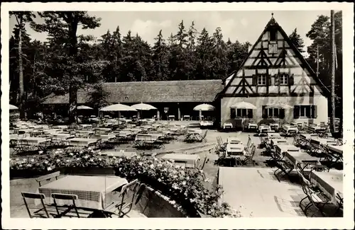 Ak Nürnberg in Mittelfranken, Tiergarten, Gaststätte Waldschänke