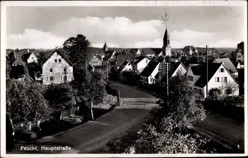 Ak Feucht in Mittelfranken, Hauptstraße, Kirche