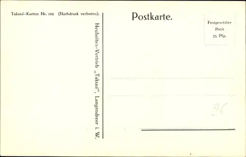 Ak Gedicht Frühlingsmorgen, Justizrat Dr. Hans Prüssmann, Taksné