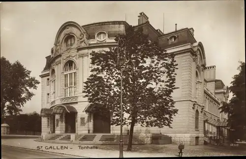 Ak Sankt Gallen Stadt Schweiz, Tonhalle