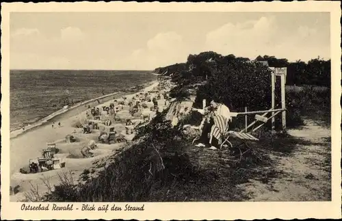 Ak Rewal Rewahl Pommern, Blick auf den Strand