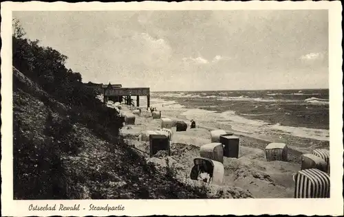 Ak Rewal Rewahl Pommern, Strandpartie