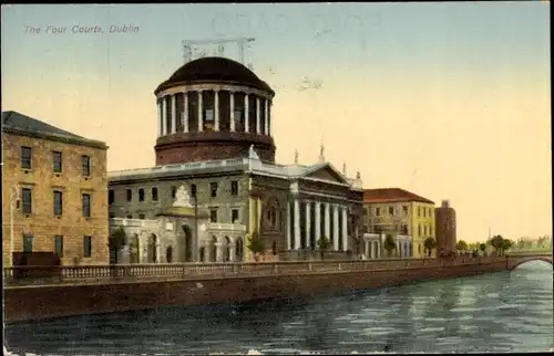 Ak Dublin Irland, The Four Courts