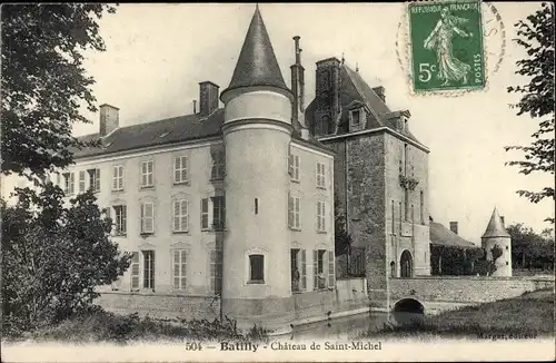 Ak Batilly Loiret, Chateau de Saint Michel