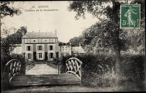 Ak Ardon Loiret, Chateau de la Rousseliere