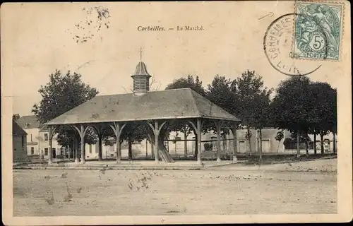 Ak Corbeilles Loiret, Le Marche