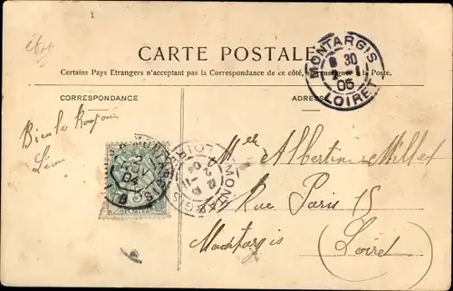 Ak Corbeilles Loiret, Le Marche